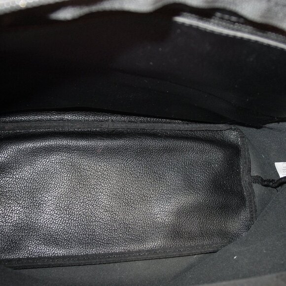 LANCASTER Maya Large Pebbled PVC/Leather Zip Tote/Crossbody Bag - Picture 6 of 7